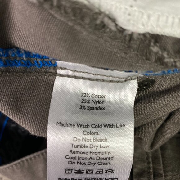 Eddie Bauer Rappel Canvas Pants Men's 34 x 32 Gray First Ascent Hiking Outdoor - Picture 10 of 16